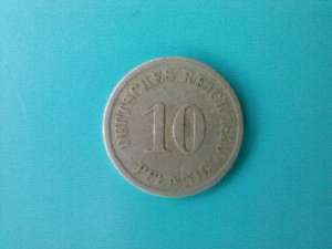 10 pfennig de la 1899