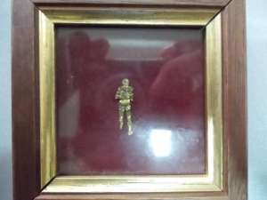 tablou miniatura foita aur 23 k certificate