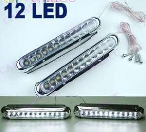 Proiectoare LED 6x2 duble DRL tip lumini zi