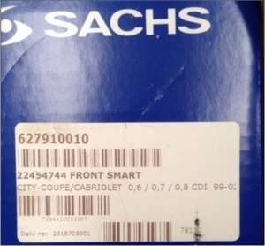 Smart ForTwo 450 coupe-cabrio model 1998-2006 arc SACHS fata NOU