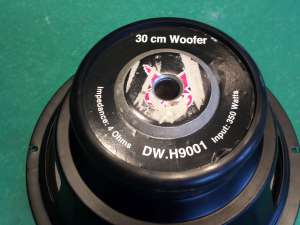 bass pt. subwoofer D&W 350 W