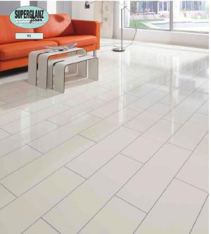 Parchet alb,  alb superlucios lucios