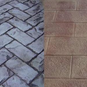 Pardoseli din beton amprentate,  elicopterizate.