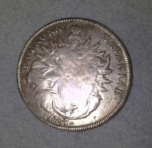 Moneda 1 Thaler 1765 Bavaria (argint)