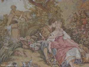 Tapiserie scena romantica 1m60 x 69,  150 euros