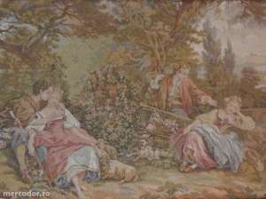Tapiserie scena romantica 1m60 x 69,  150 euros