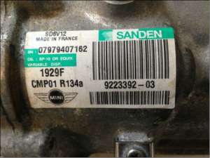 MINI COOPER  compresor clima AC model 2007-2011 SANDEN