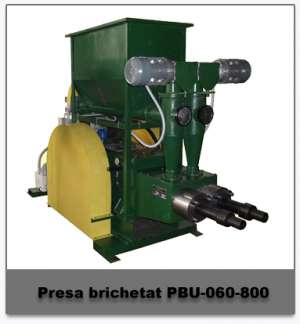 AgroBioBrichet presa mecanica brichete din biomasa si rumegus