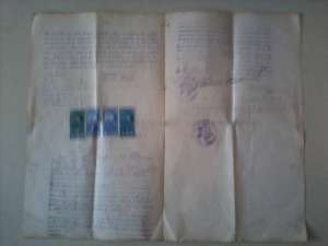 VAND ACT DE VANZARE CUMPARARE 1930 CU TIMBRE RARE