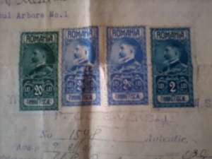 VAND ACT DE VANZARE CUMPARARE 1930 CU TIMBRE RARE