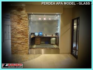 Perdea apa pe sticla model GLASS