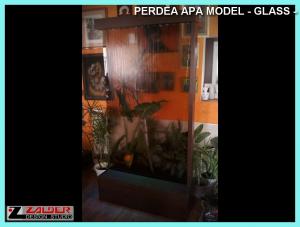 Perdea apa pe sticla model GLASS