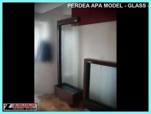 Perdea apa pe sticla model GLASS