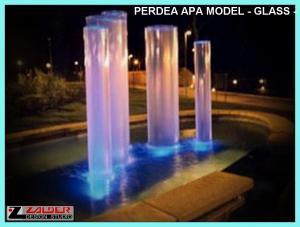 Perdea apa pe sticla model GLASS