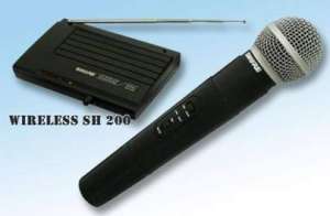 Set microfon profesional wireless SHURE SH 200 ,  receiver inclus. NOU.
