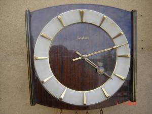 Ceas de perete german Junghans de colectie cu pendula si contragreutati