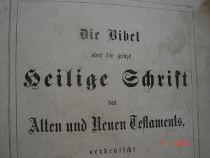 Biblie germana de colectie din anul 1869