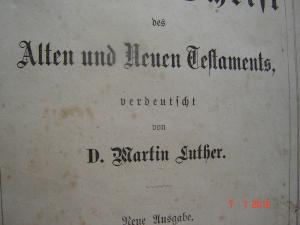 Biblie germana de colectie din anul 1869