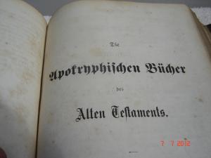 Biblie germana de colectie din anul 1869