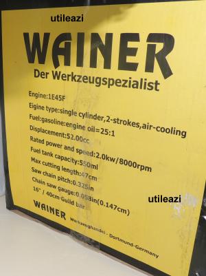 DRUJBA BENZINA 2.0kW,    52 CC WAINER GERMANY