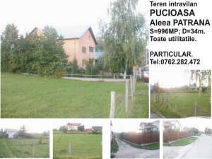 TEREN INTRAVILAN PUCIOASA,        CARTIER PATRANA,        996MP