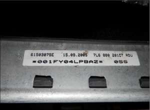 VW Touareg Phaeton AIRBAG model 2003-2010 ,   7L6