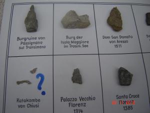 Colectie de mostre din monumente istorice vechi (25 piese)