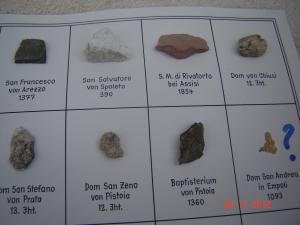 Colectie de mostre din monumente istorice vechi (25 piese)