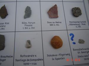 Colectie de mostre din monumente istorice vechi (25 piese)