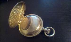 Ceas de buzunar,  argint,  Elgin,  anul 1884