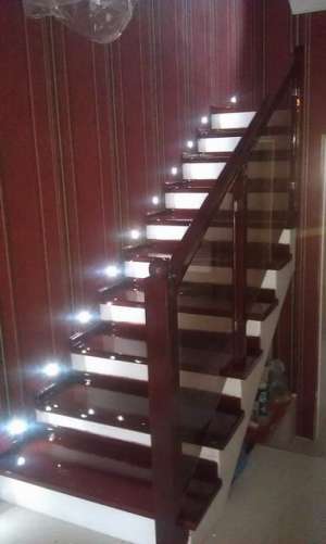 Balustrade sticla inox lemn