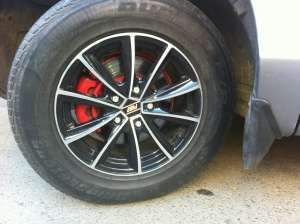 set jante aliaj 16 7.0 5x114.3 et 40 cu anvelope bridgestone