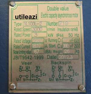 MOTOR ELECTRIC 2.2kW  230V50HZ + fulie 8 cm