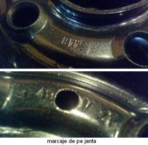 Jante SAAB originale+capacele aferente pe 15"