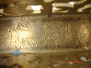 Suport de servetele din bronz masiv (lucrat manual)