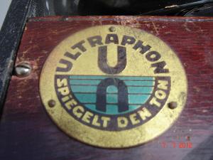 Patefon de colectie german marca ULTRAPHON (SPIEGELT DEN TON)