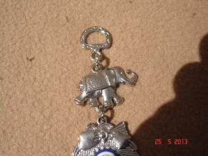 Talisman asiatic metal argintat