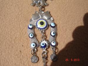 Talisman asiatic metal argintat