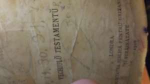 BIBLIE VECHE