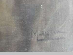 Tablou ,  ulei pe panza , pescar ,  semnat MAURIN,  180 euros
dimensiuni 66/57 cm