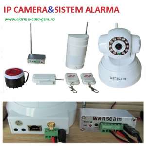 Camera supraveghere IP WIRELESS  cu sistem complet de alarma