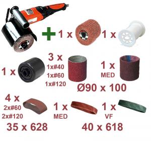 Set Masina de satinat,   polishat si lustruit
