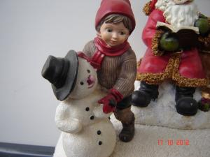 Grup statuar plastic dur 3 piese (Mos Craciun)