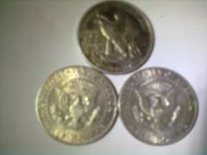 VAND 3 monezi de ARGINT HALF DOLLAR USA 1945-1964-1968