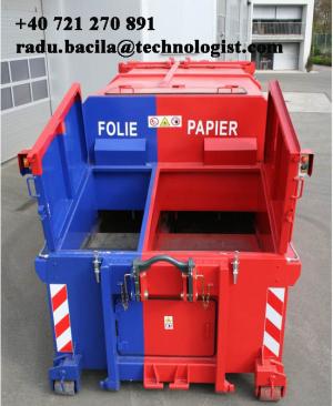Presa mobila cu doua camera ptr deseuri reciclabile - THE TWO-CHAMBER MOBILE COMPACTOR