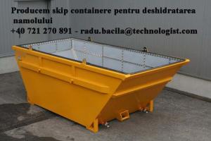 Containere Abroll & skip pentru deshidratarea namolului - Abroll & skip DEWATERING CONTAINERS