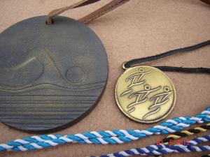 Set frumos din 6 medalii bronz masiv (M4)