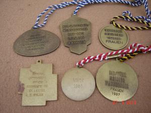 Lot din 6 medalii din bronz masiv (M6)