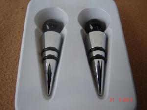 Set 2 dopuri metal cromat
