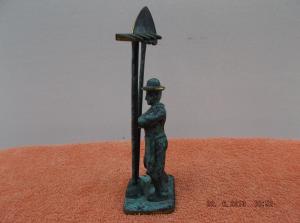 Bibelou gradinar bronz masiv